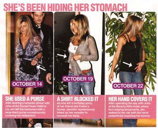 Illustration for article titled Olsen Twins Planning Boob Jobs, Brad Planning Affair, Aniston Knocked Up & Planning Wedding
